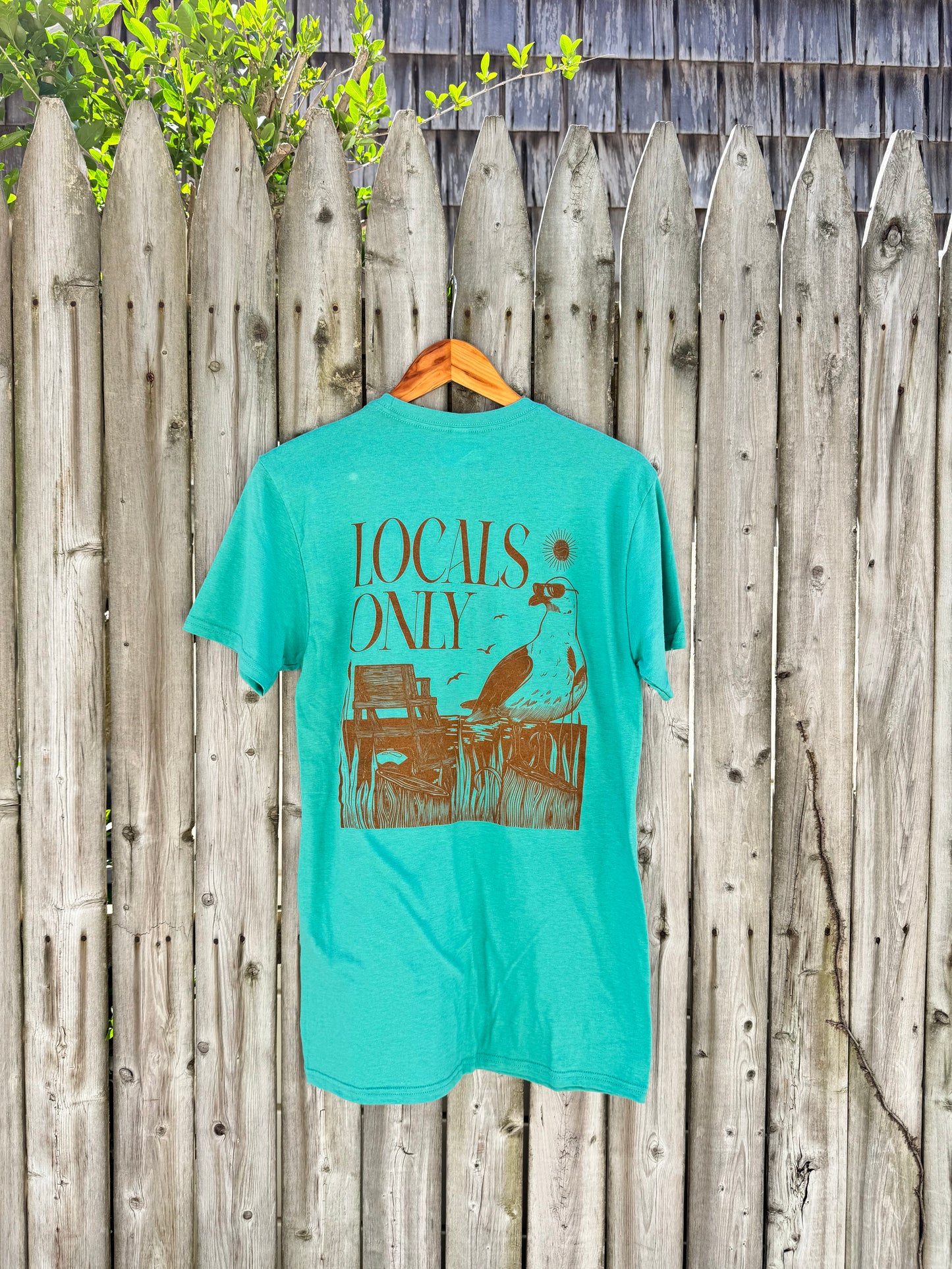 Locals Only Tee- Seafoam