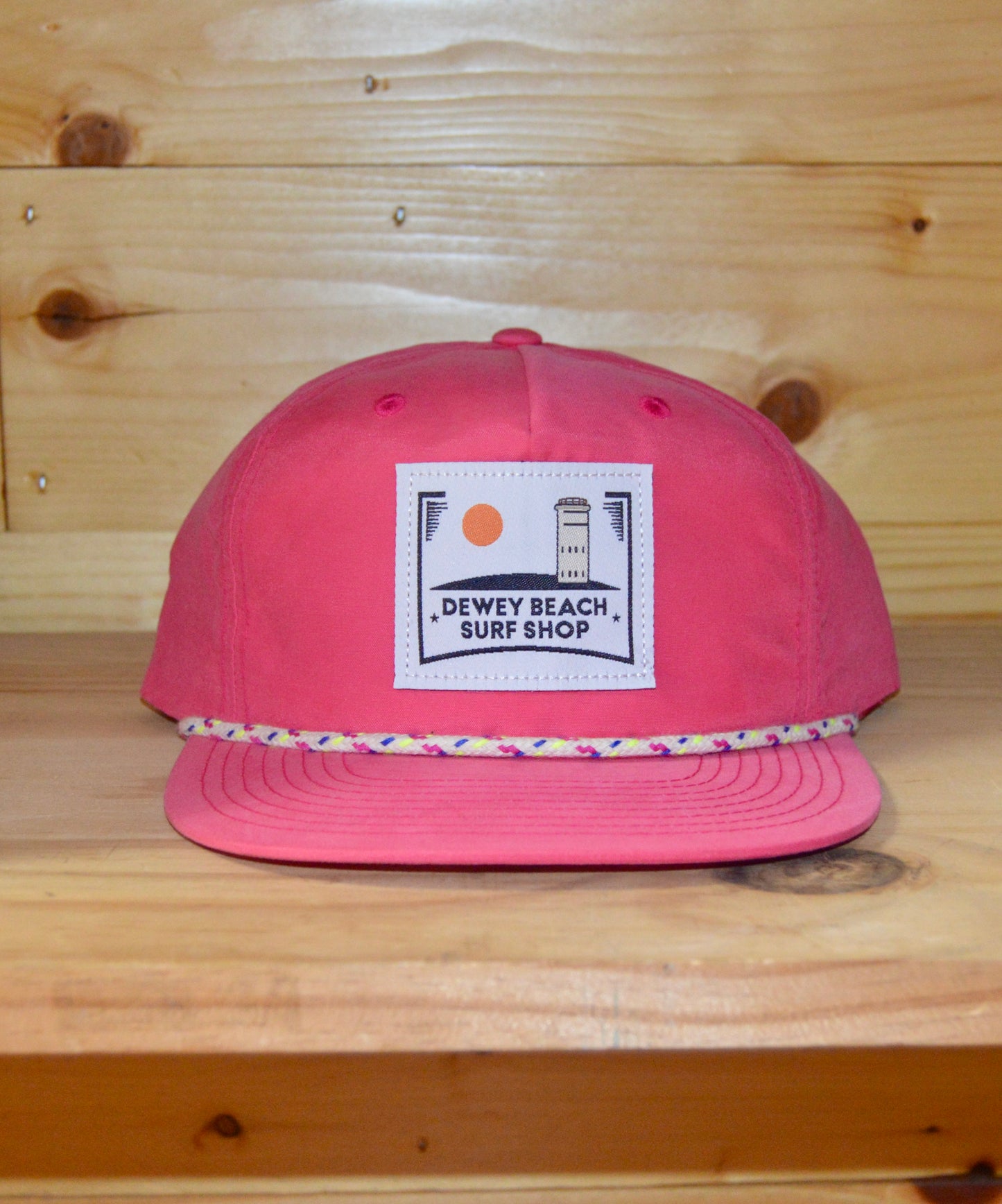 Magenta/Multi Tower Sun Rope Hat