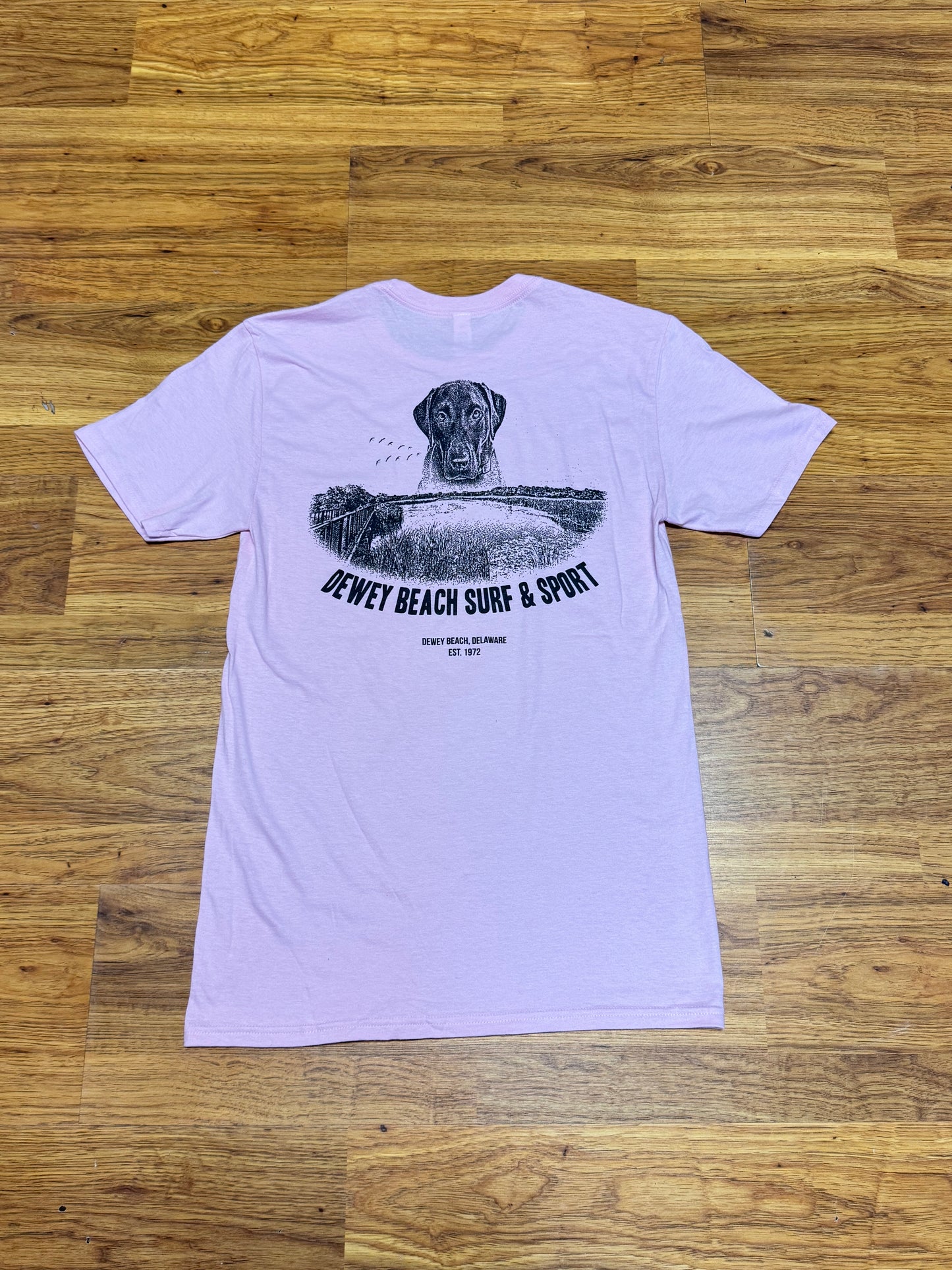 Dewey Dog Tee- Pink