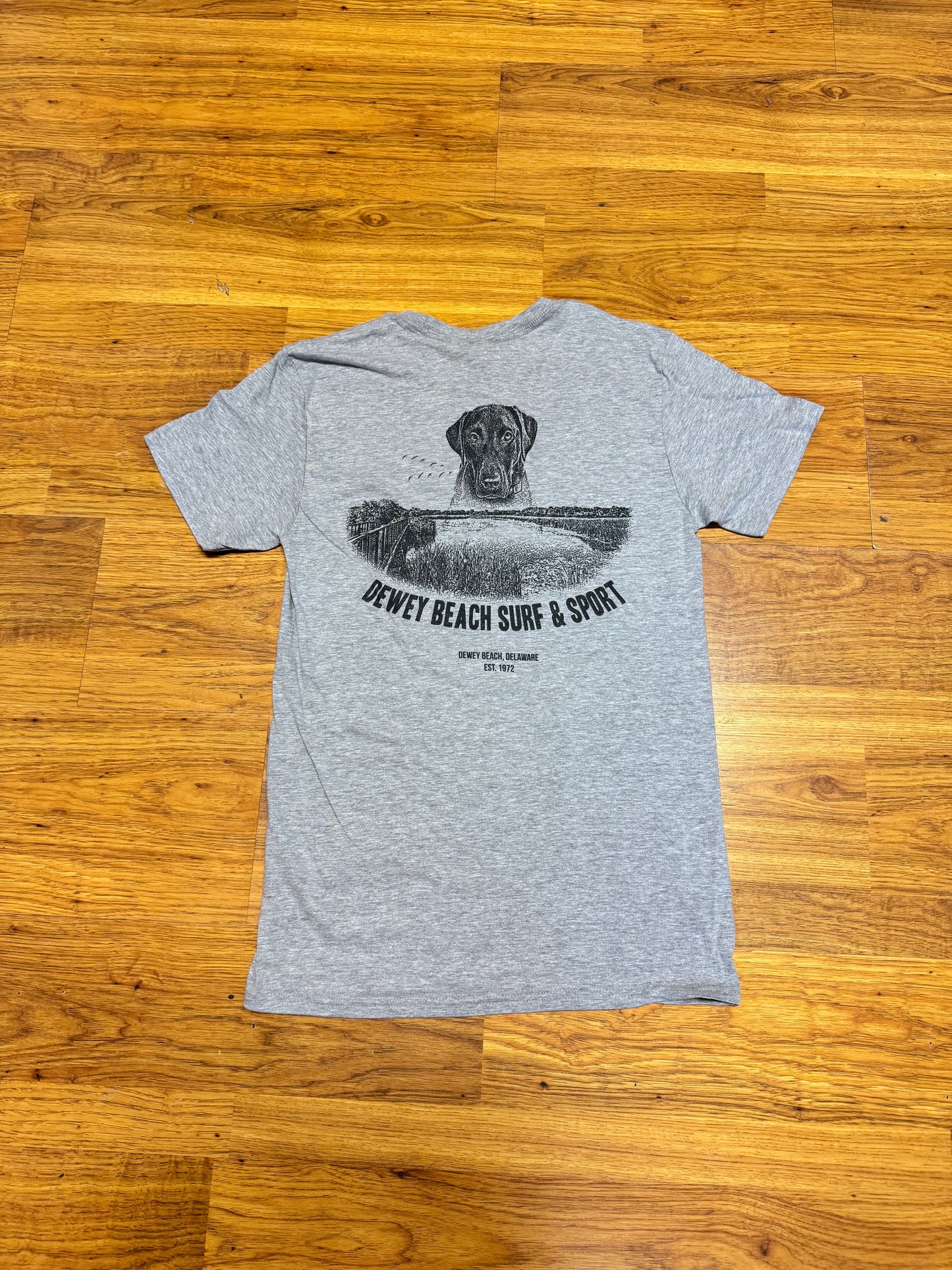 Dewey Dog Tee- Grey