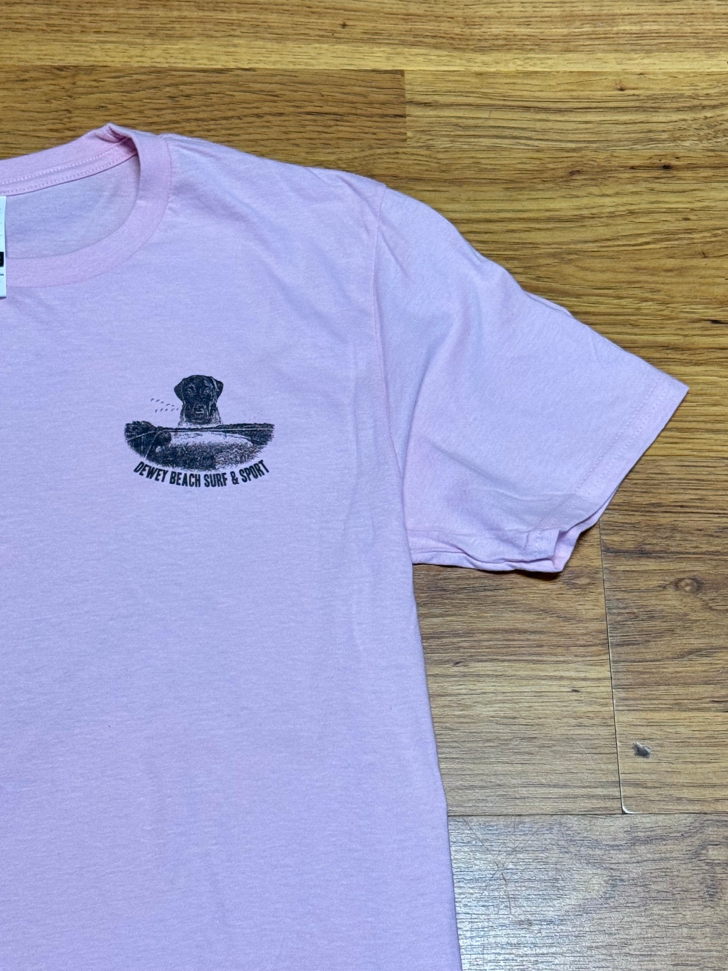 Dewey Dog Tee- Pink