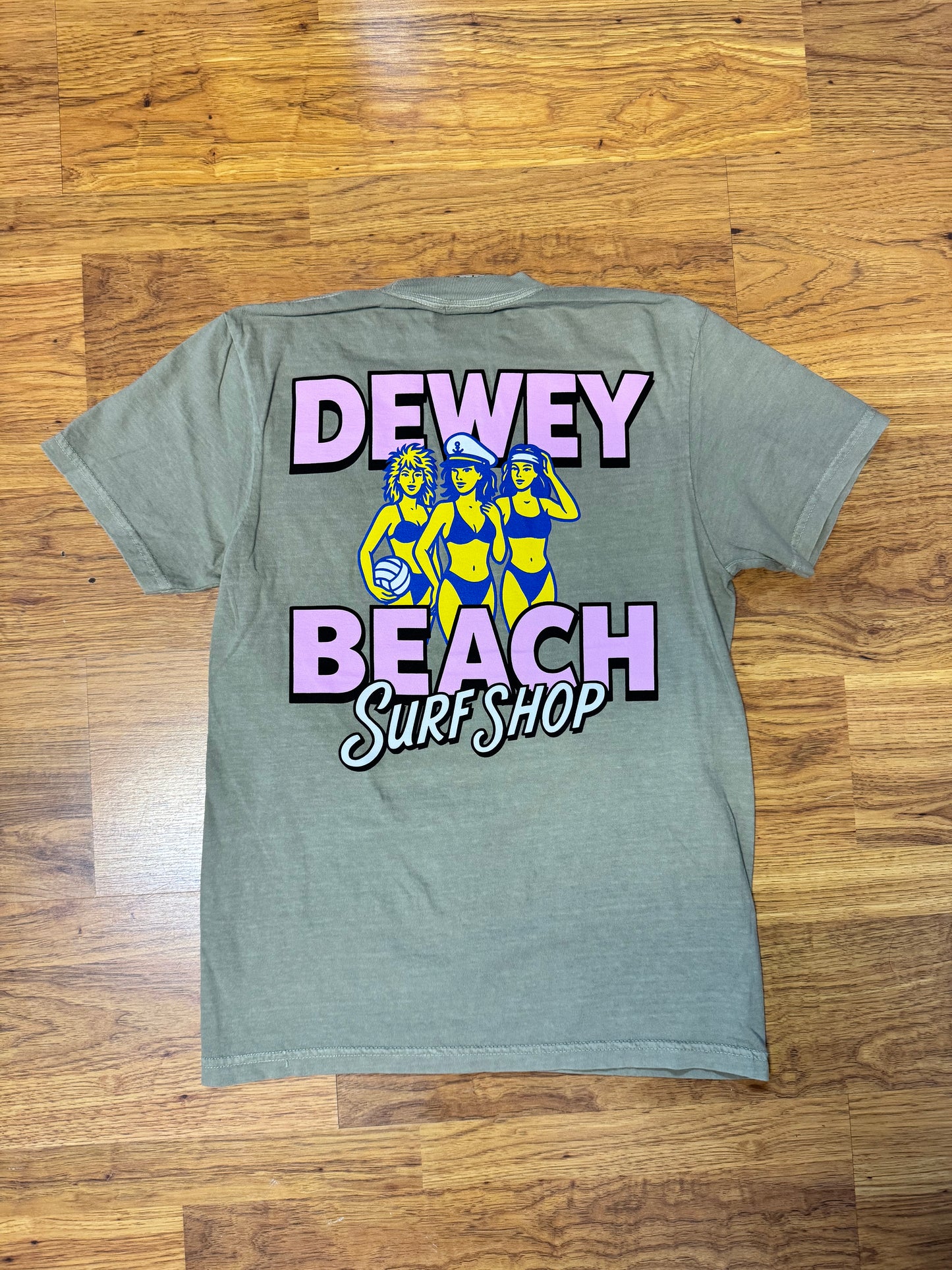 Dewey Beach Babes Tee- Sand