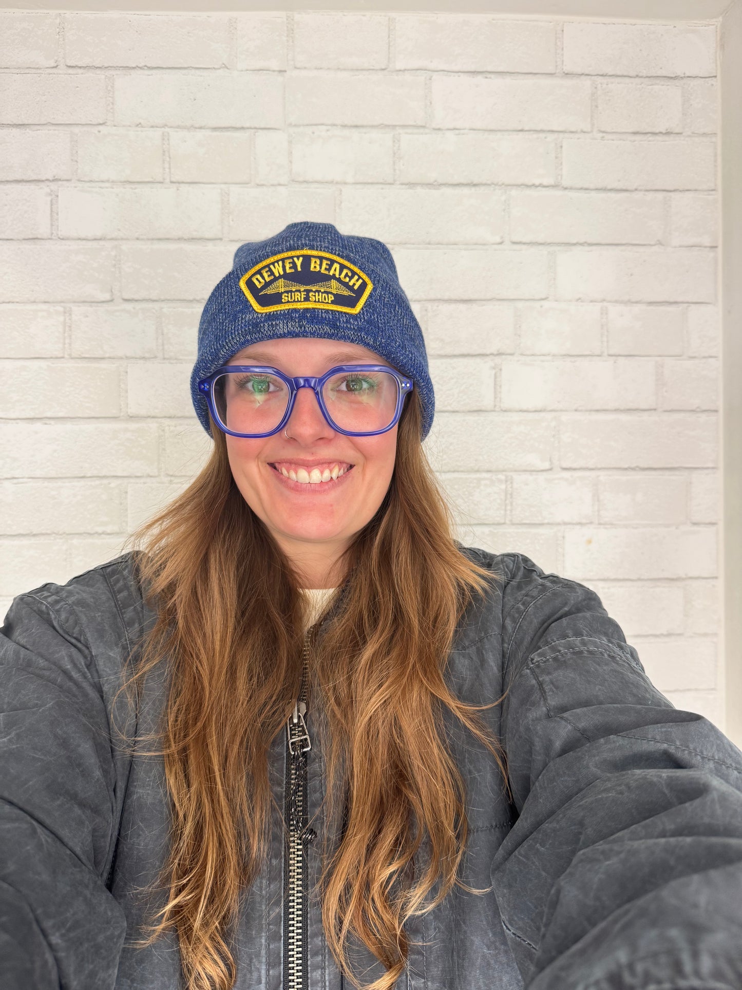 Bridge Logo Beanie- Blue