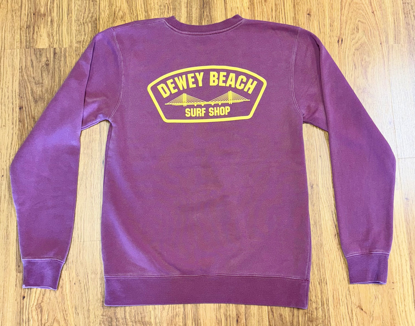 Bridge Logo Crewneck- Light Maroon