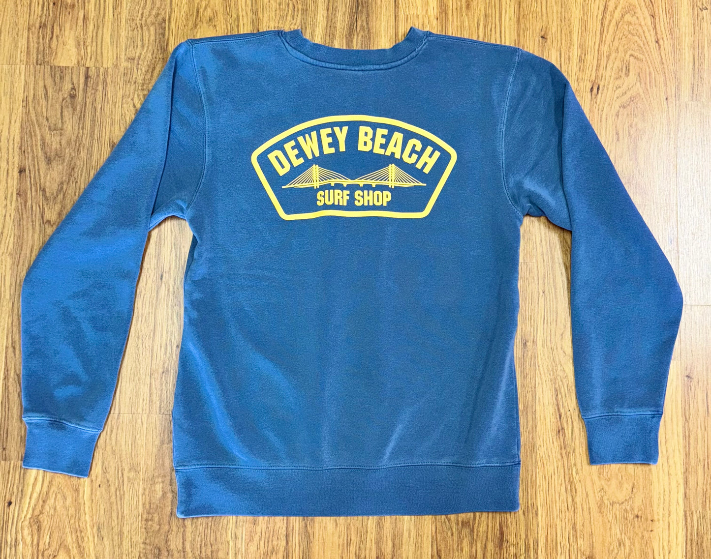 Bridge Logo Crewneck- Slate Blue