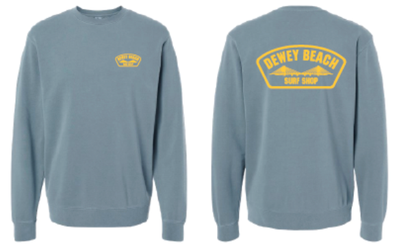 Bridge Logo Crewneck- Slate Blue
