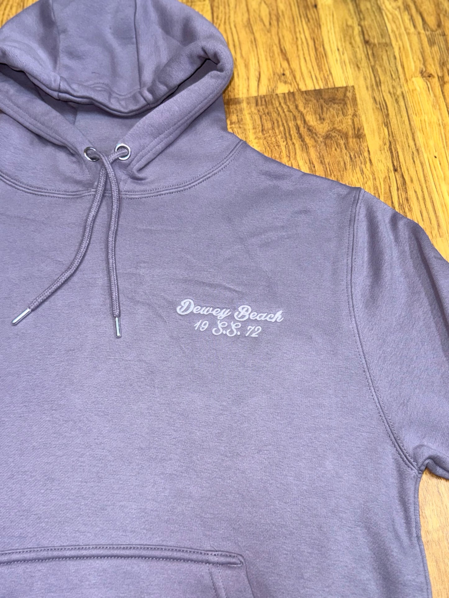 Dewey Beach S.S. Hoodie- Dusty Lilac