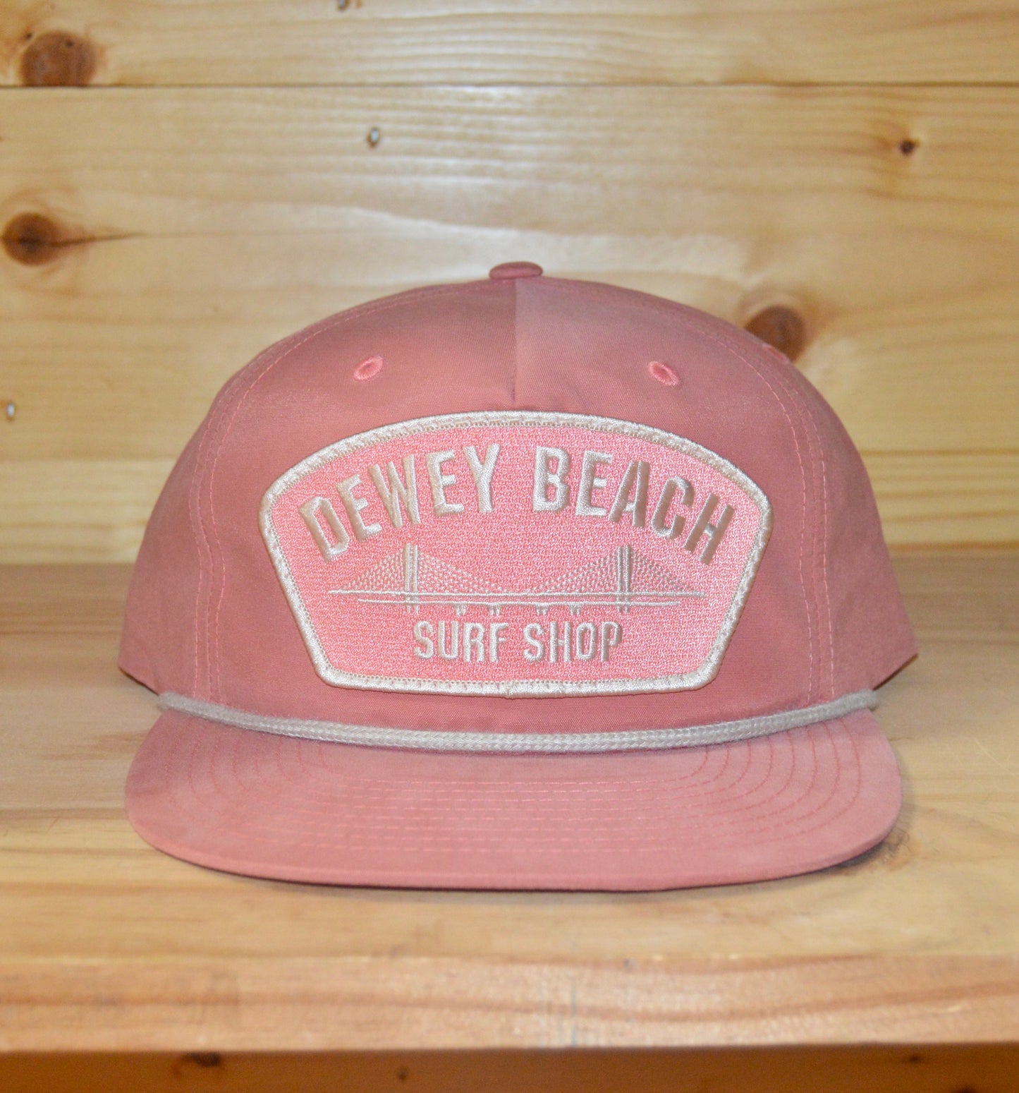Salmon/Khaki Rope Bridge Hat