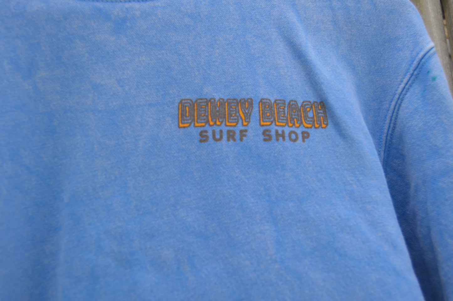Sol Fin Salt Washed Crewneck- Light Blue