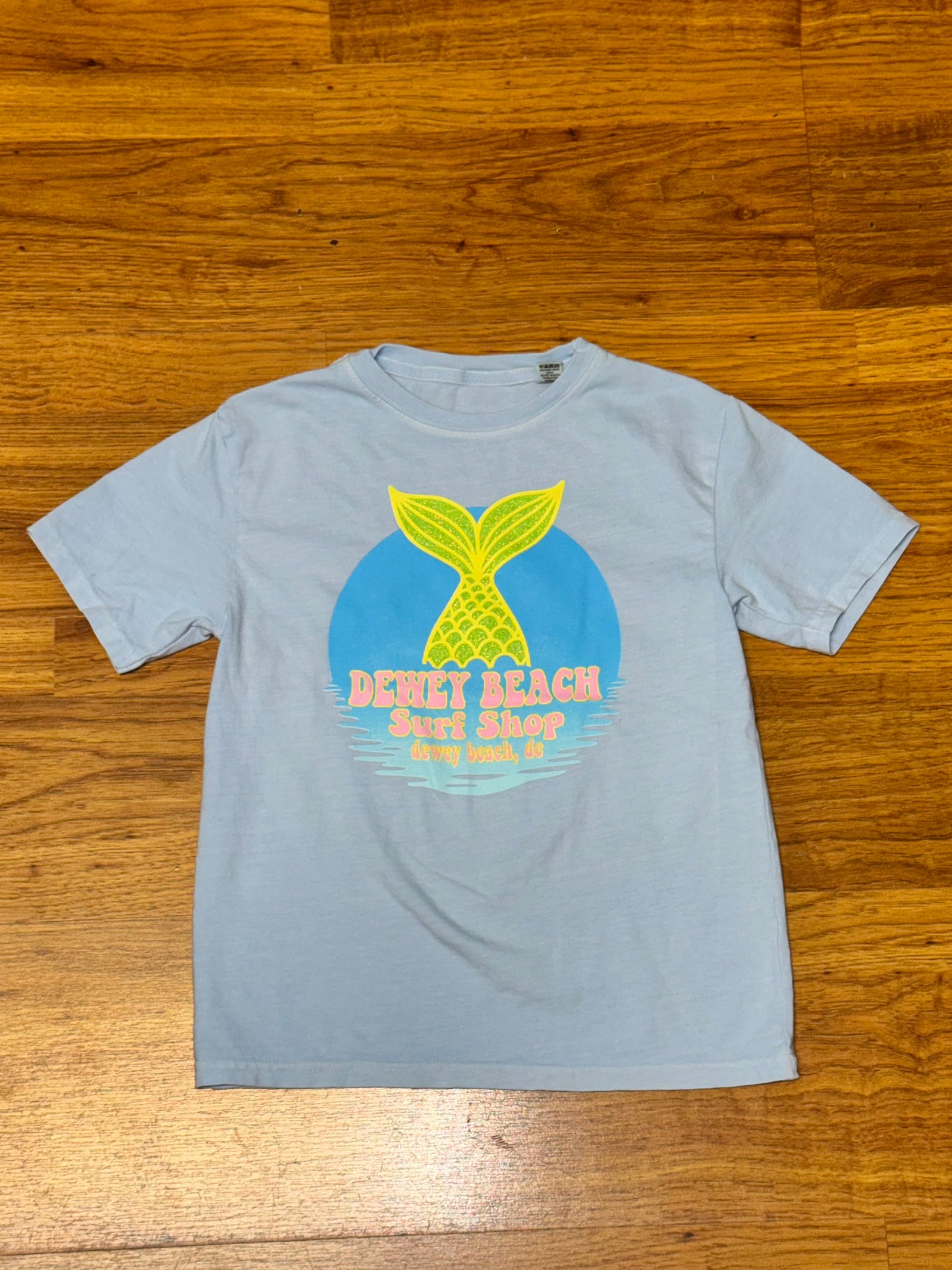 Youth Mermaid Tee- Powder Blue