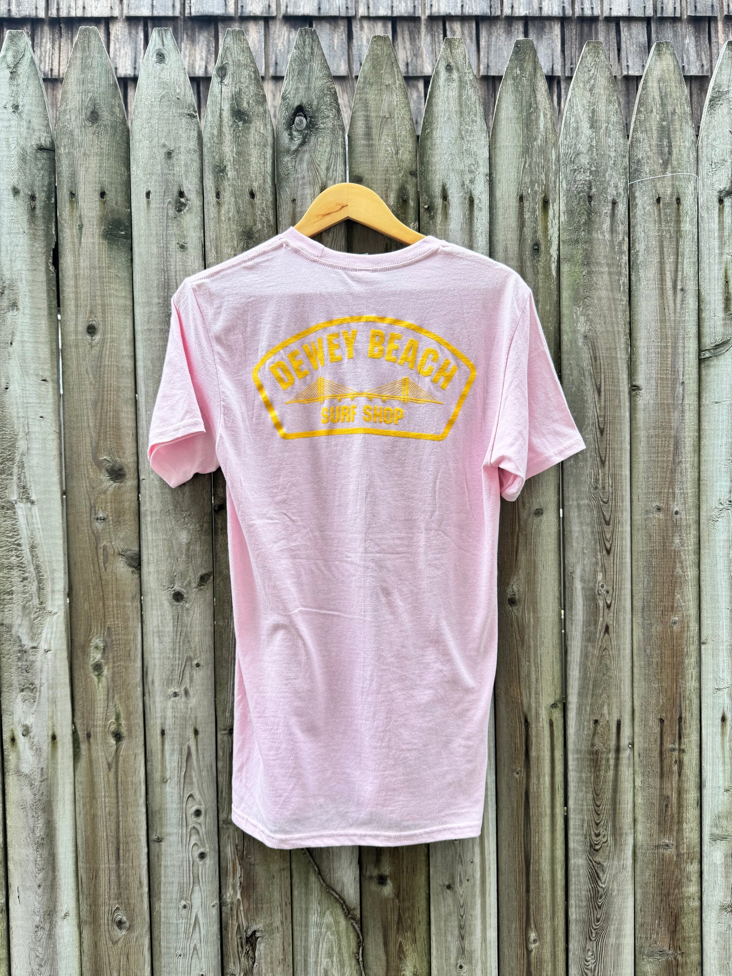 Bridge Logo Tee- Soft Pink