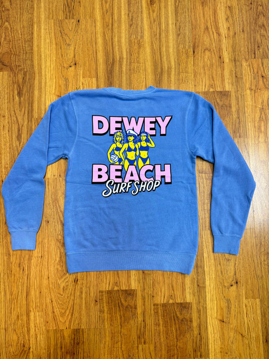 Beach Babes Crewneck- Light Blue
