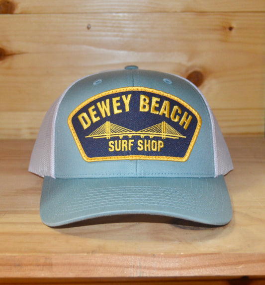 Smoke Blue/White Bridge Trucker Hat