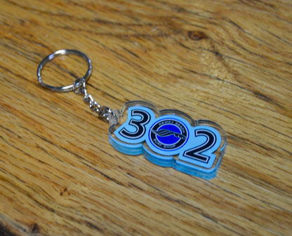 302 Logo Keychain