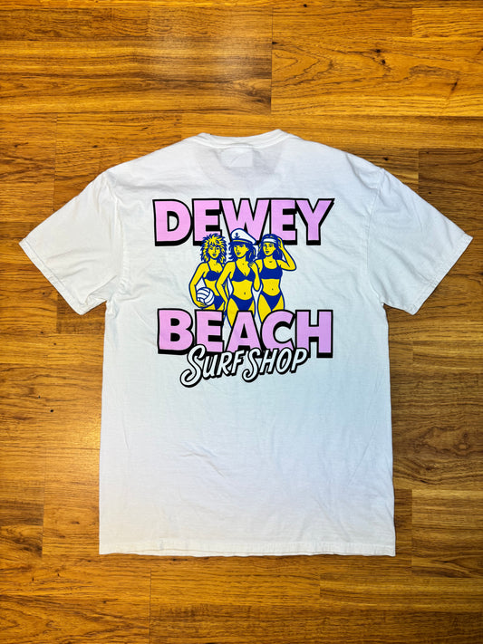 Dewey Beach Babes Tee- White