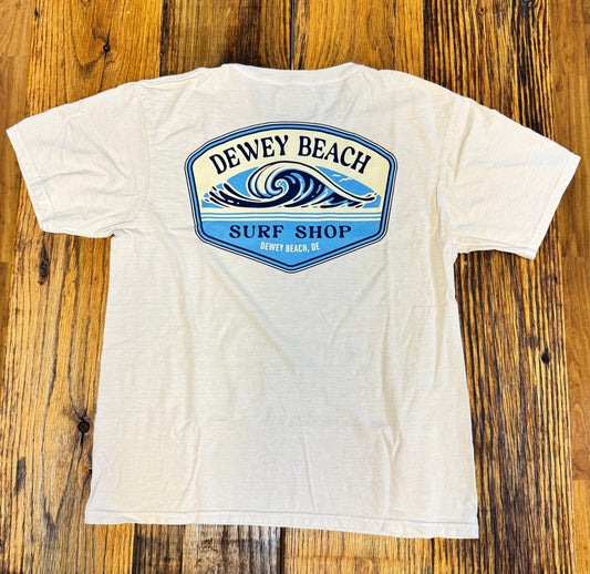 Wave Badge Tee- Coffee