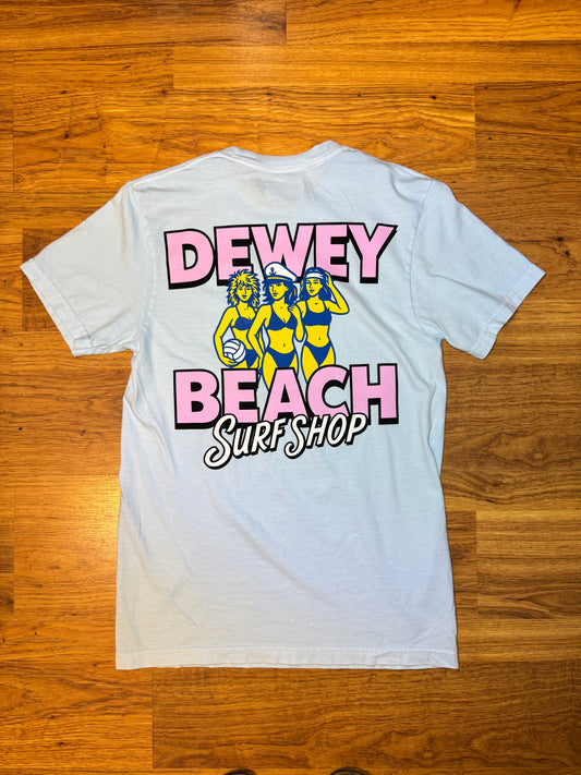 Dewey Beach Babes Tee- Glacier