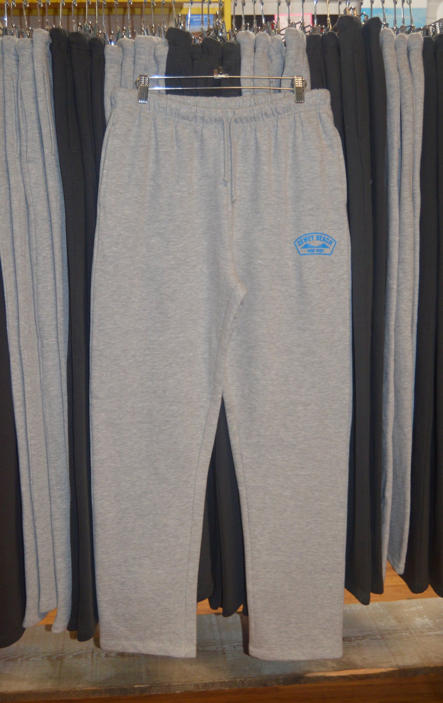 Bridge Logo Sweatpants- Blue/Heather Grey