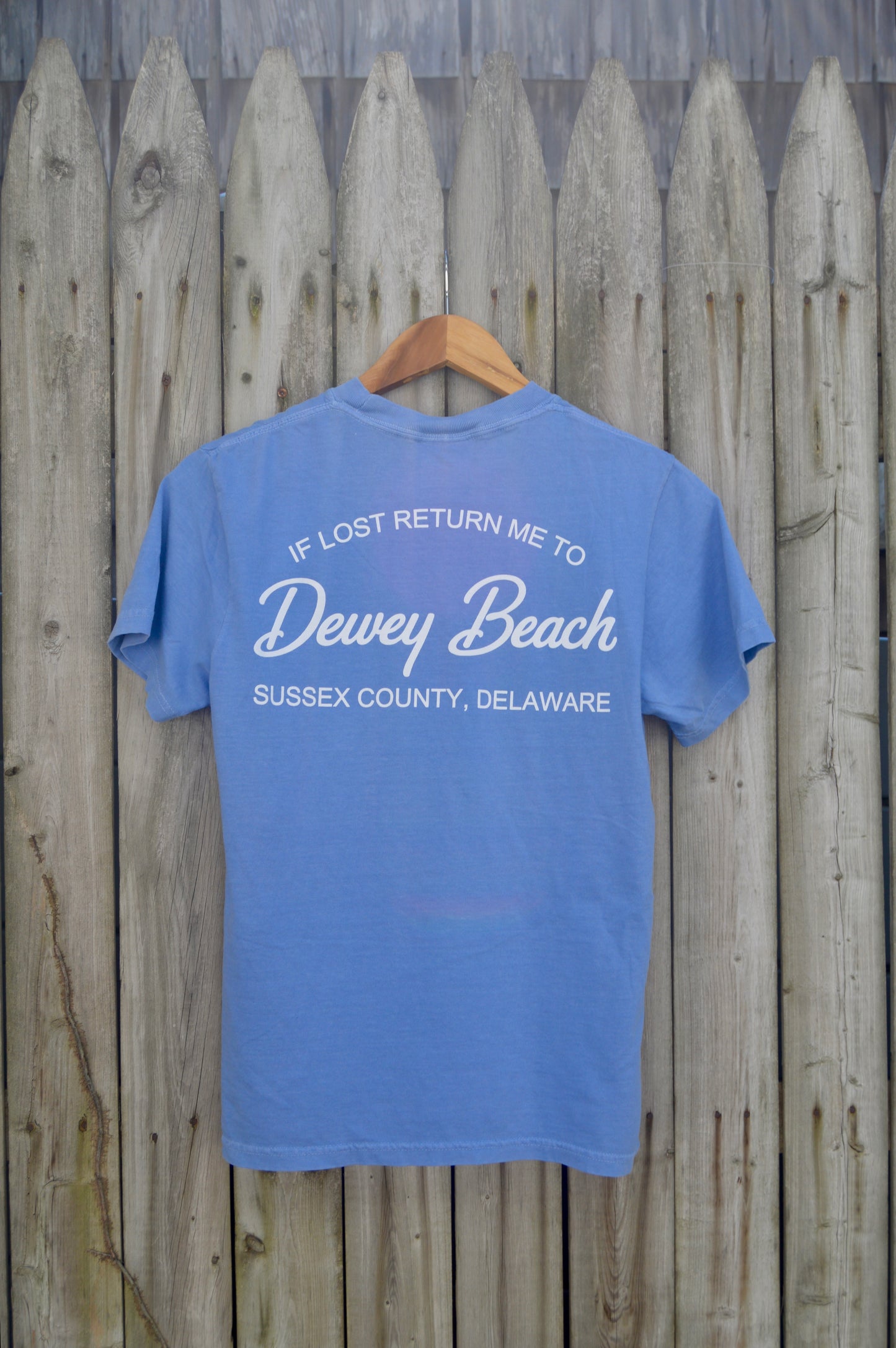 Return Me To Dewey Tee- Denim