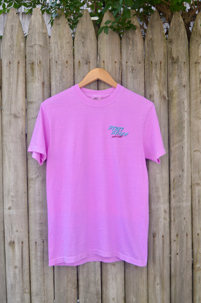Retro Surf Tee- Neon Violet