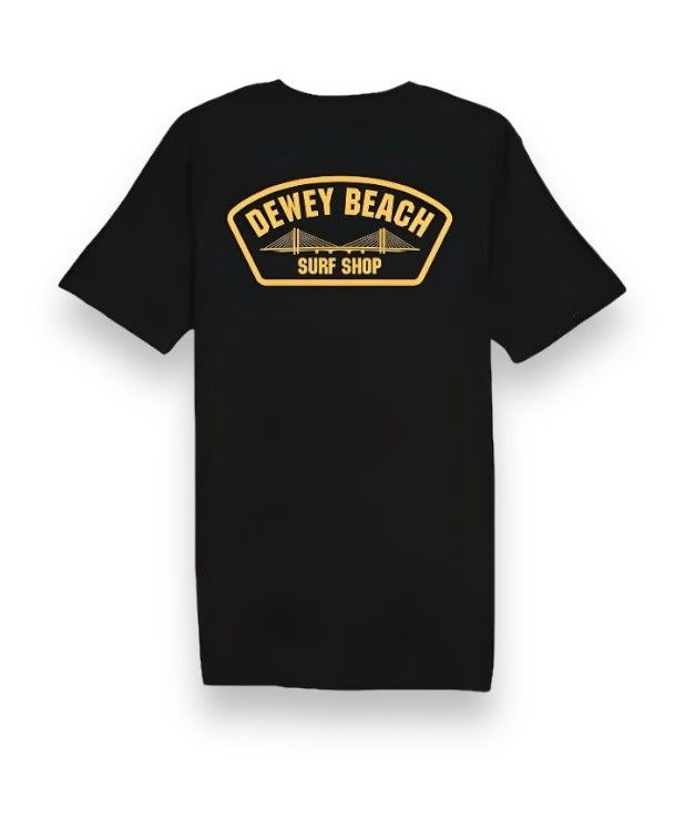 Bridge Logo Tee- Black – Dewey Beach Surf Shop