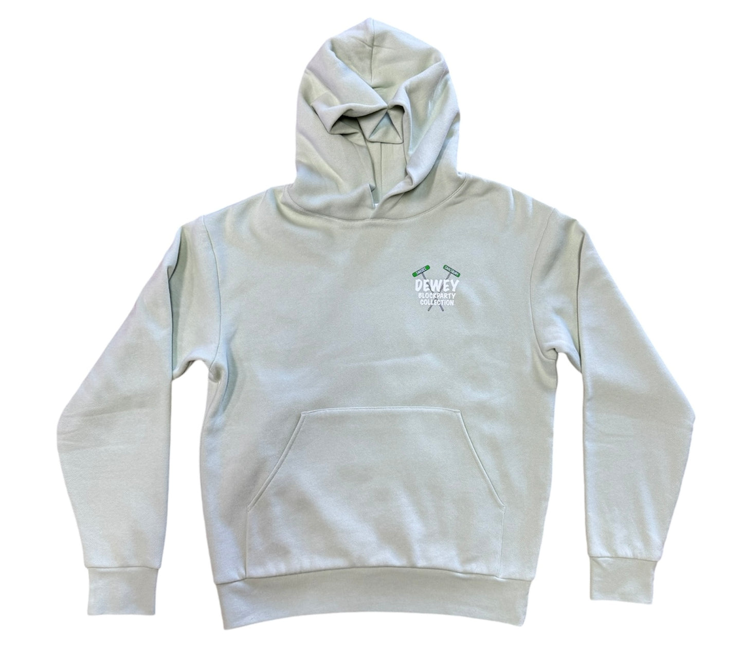 Block Party Hoodie- Honeydew