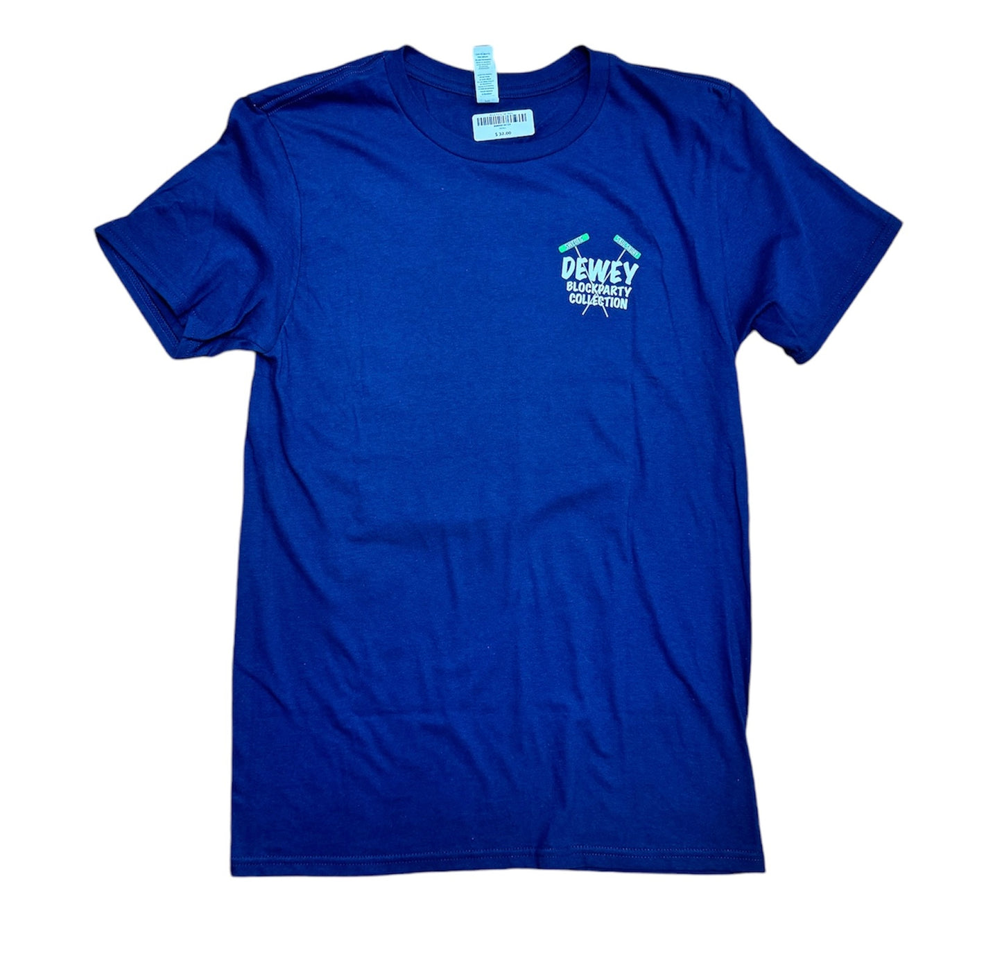 Block Party Tee- Navy