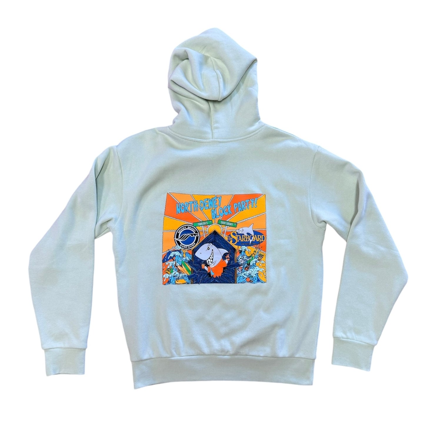 Block Party Hoodie- Honeydew