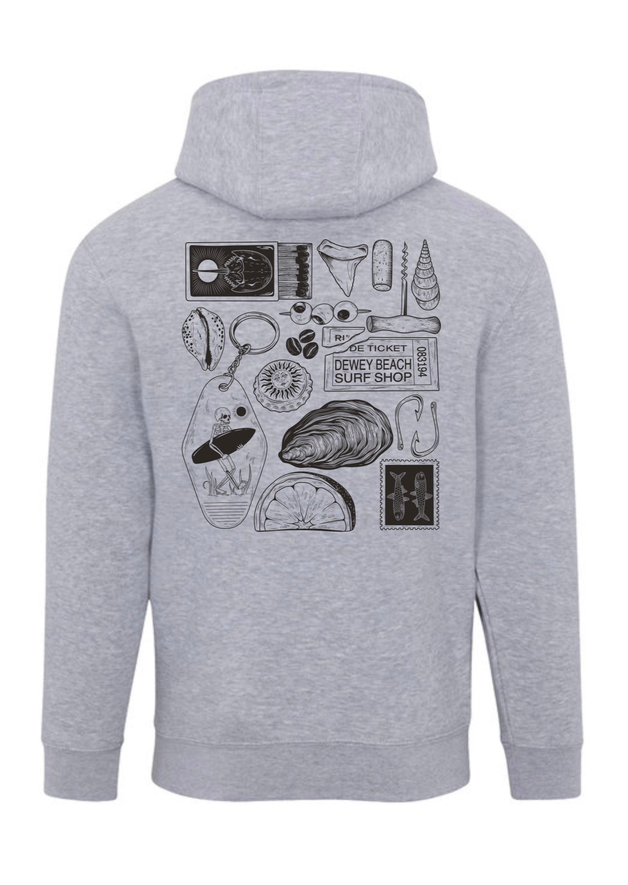 Morgan Collage Hoodie- Grey