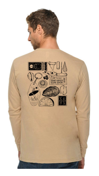 Morgan Collage Longsleeve- Sand