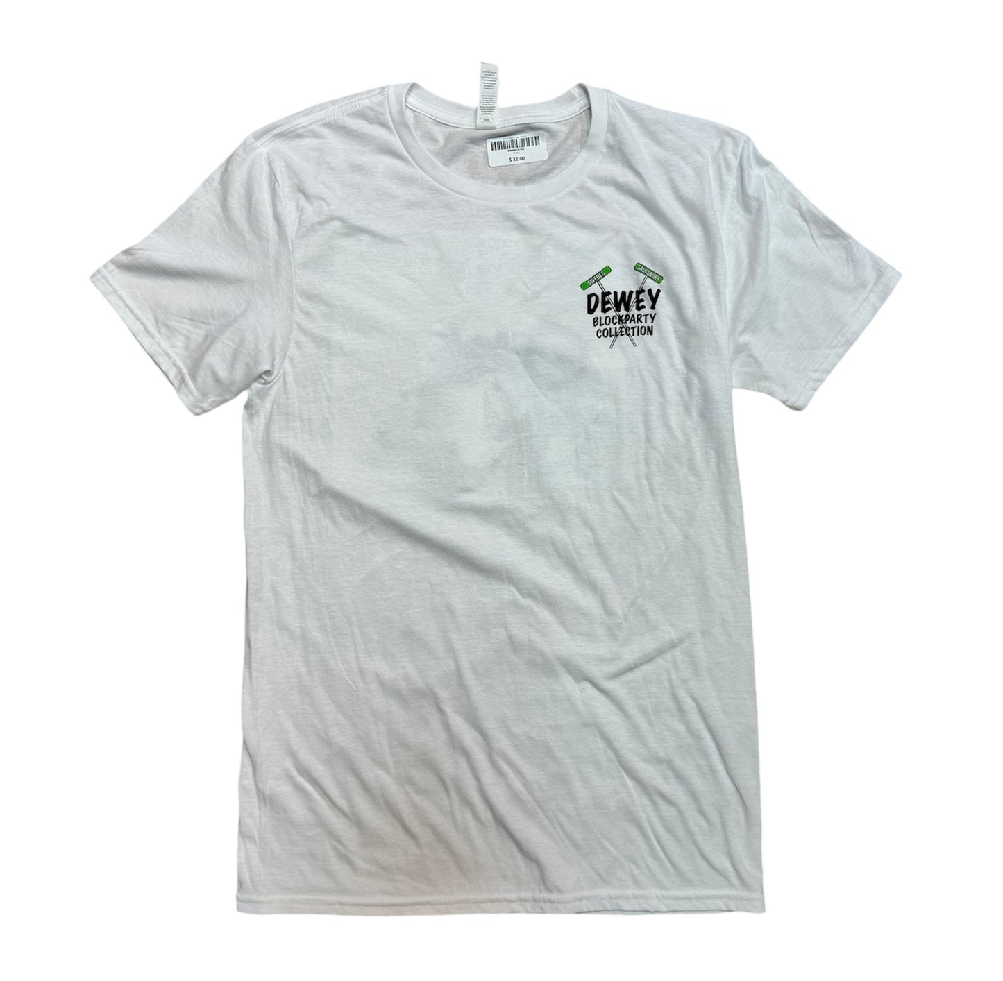 Block Party Tee- White