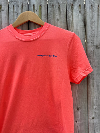 New Wave Tee- Coral