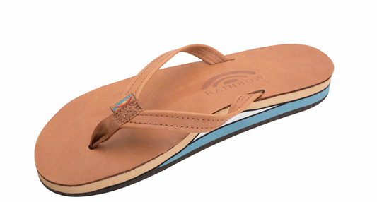 Men's Tan Blue Midsole Rainbows