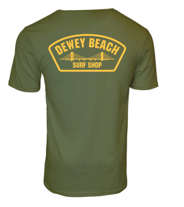 Bridge Logo Tee- Army Green