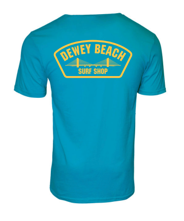 Bridge Logo Tee- Turquoise