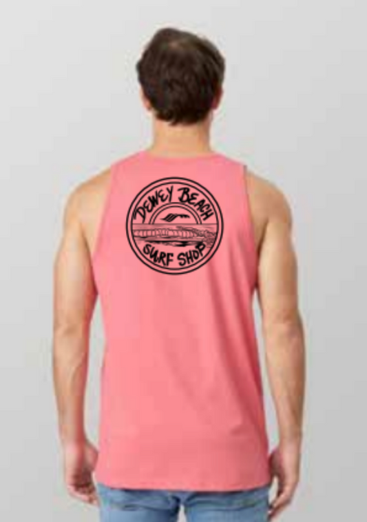 Laura Logo Tank- Coral