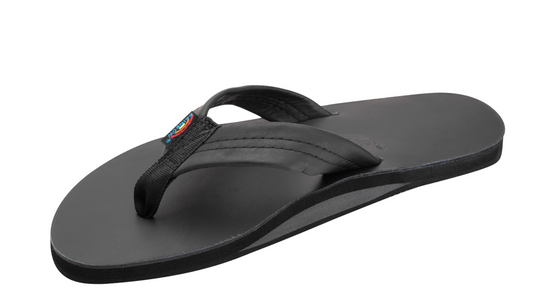 Ladies Premier Leather BLACK Single Layer Arch Rainbows