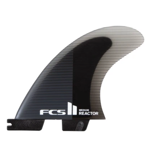 FCS II Reactor MED Charcoal/Black Tri Fins