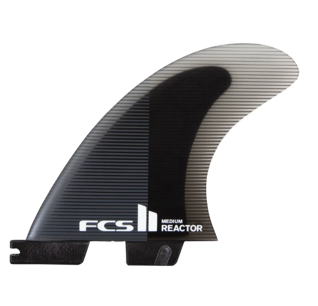 FCS Reactor LRG Charcoal/Black Tri Fins