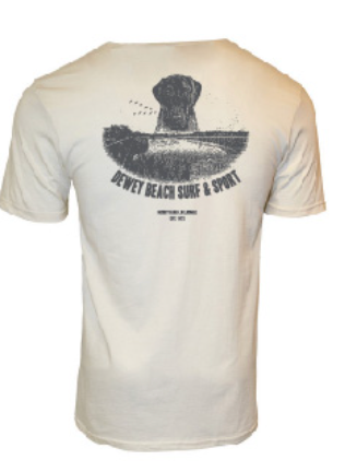 Dewey Dog Tee- Cream