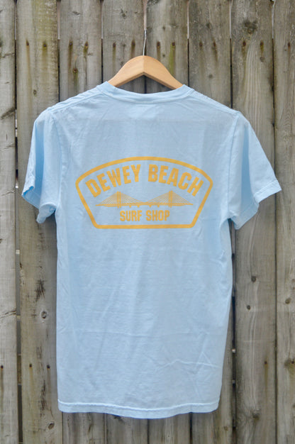 Bridge Logo Tee- Baby Blue