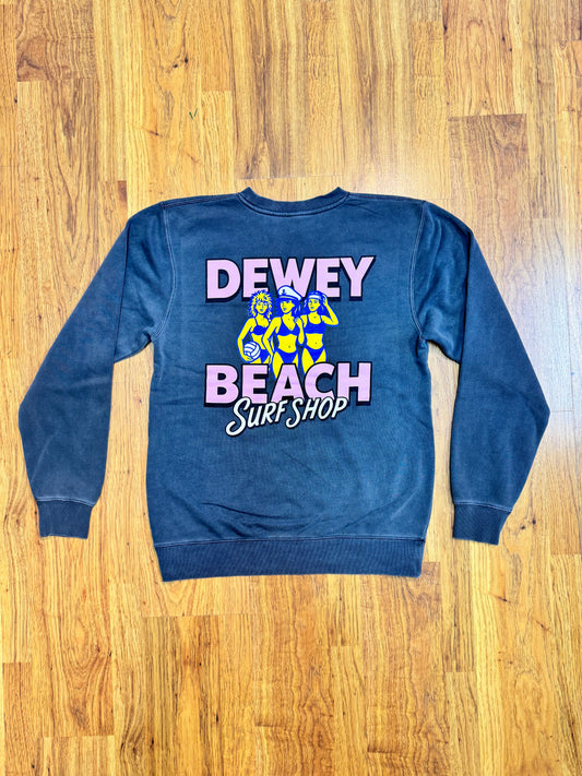 Beach Babes Crewneck- Charcoal