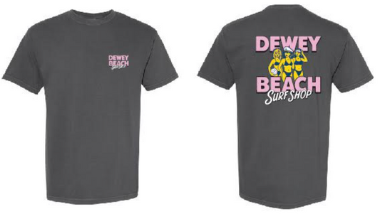 Beach Babes Tee- Charcoal