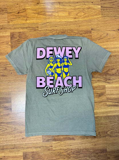 Dewey Beach Babes Tee- Sand