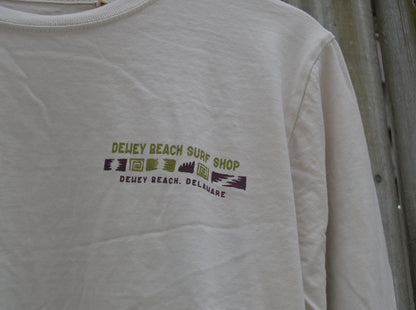Beach Puzzle Long Sleeve- Cappucino