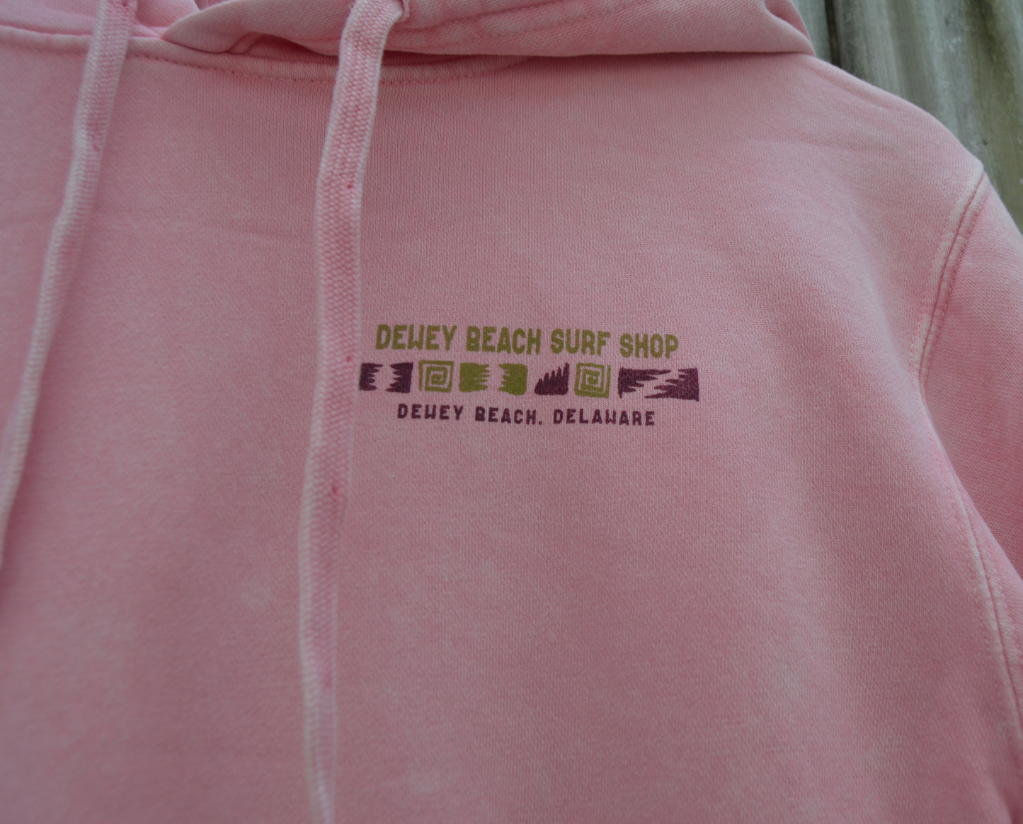 Beach Puzzle Salt Wash Hoodie- Rose