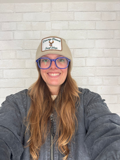 Deer Logo Beanie- Birch