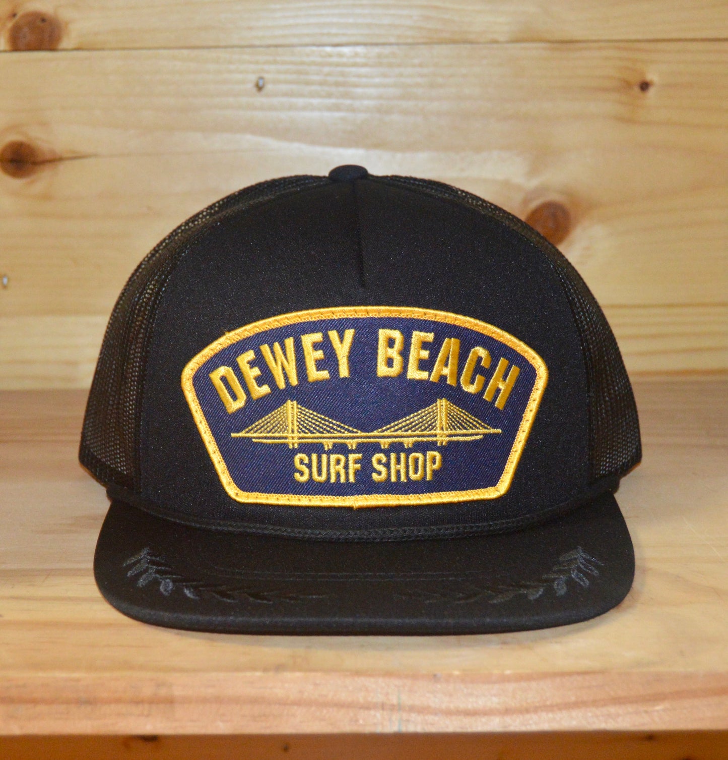 Black Bridge Captains Rope Trucker Hat