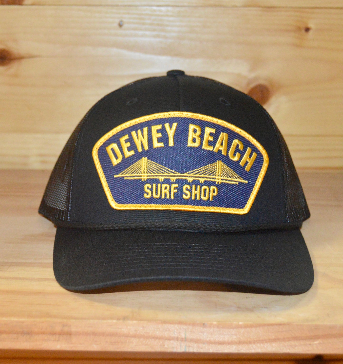 Black Rope Bridge Trucker Hat