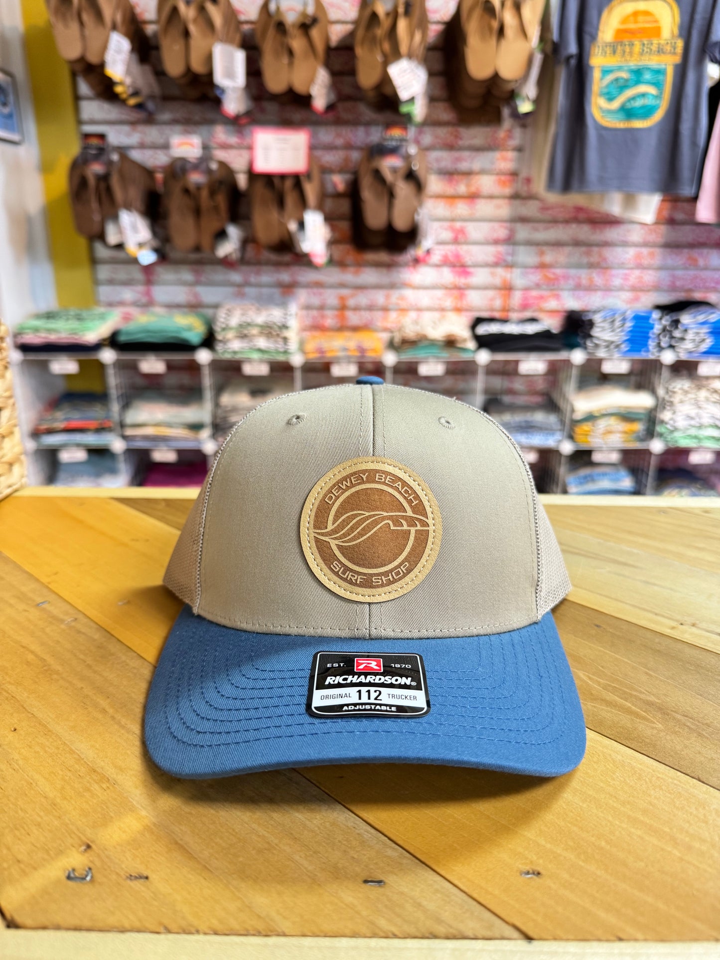 2 Tone Richardson Hat- Khaki/Blue
